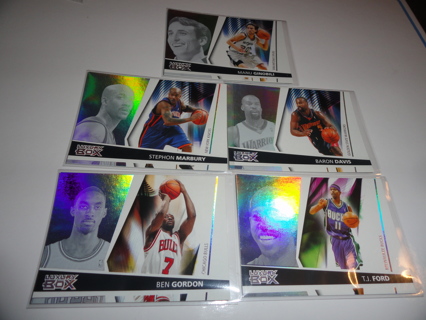 Lot of 5 2005-06 Topps Luxury Box NBA Trading Cards Manu Ginobili/Stephon Marbury/Baron Davis Plus