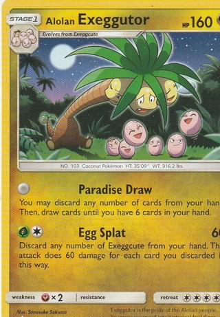 Pokemon Card: Alolan Exeggutor