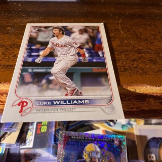 2022 topps series one Luke williams baseball card 