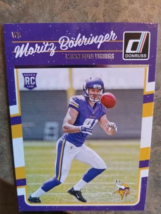 2016 DONRUSS ROOKIE MORITZ BOHRINGER MINNESOTA VIKINGS FOOTBALL CARD# 333