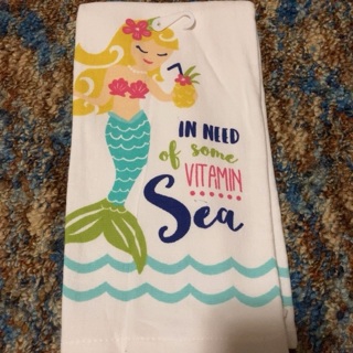One mermaid decorative hand towel