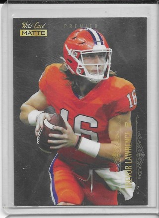 Trevor Lawrence 2021 Wild Card Matte Black #MBC1