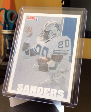 SCORE FOOTBALL CARD- Barry Sanders