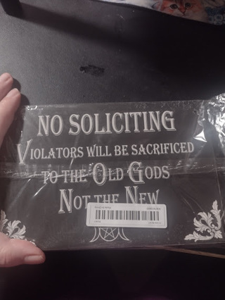 No Soliciting Sign