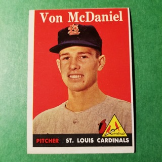1958 - TOPPS BASEBALL CARD NO. 65 - VON McDANIEL - CARDINALS