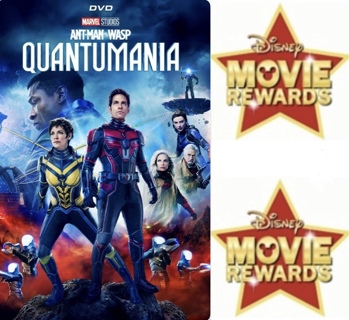 DISNEY MOVIE REWARDS POINTS for "Ant-Man and the Wasp: QUANTUMANIA" from DVD