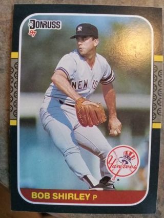 1987 DONRUSS BOB SHIPLEY NEW YORK YANKEES BASEBALL CARD# 463