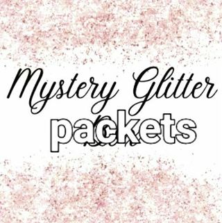 Mystery glitter packets with pearl decals auction