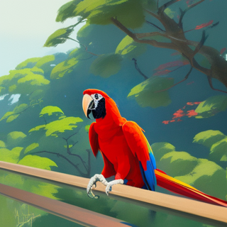 Listia Digital Collectible: A Beautiful Scarlet Macaw