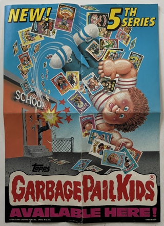 Garbage Pail Kids 5th Series 14"x10" Mini Poster 1986 Topps GPK Vintage Ad Promo