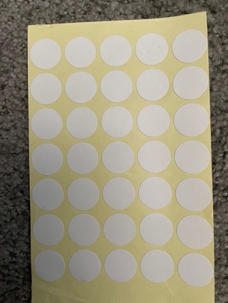 One Sheet of White Dots Stickers!! GIN Bonus!! FreeShipping !!