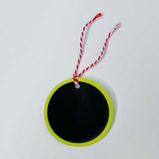 Green Chalkboard Round Gift Tag Label 