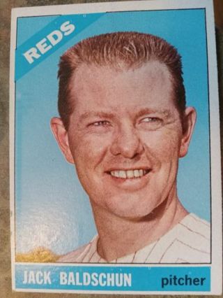 1966 TOPPS JACK BALDSCHUN CINCINNATI REDS BASEBALL CARD# 272