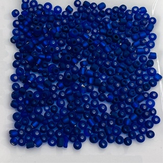 Matte Cobalt Blue 3mm Glass Seed Beads