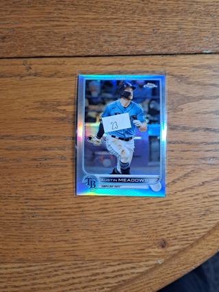 *Rays/Tigers* Austin Meadows Topps Chrome Refractor 