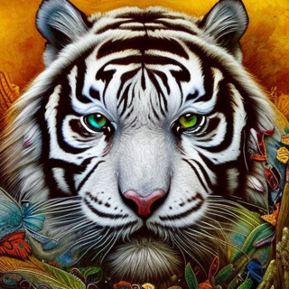 Listia Digital Collectible: Green Eyed Tiger