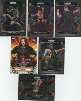 Awesome Set of 6 Wrestling w/5 2022 Prizm and 2 RC's!