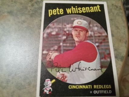 1959 T.C.G. PETE WHISENANT CINCINNATI RED LEGS BASEBALL CARD# 14