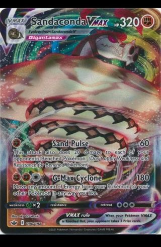 NM Ultra Rare Sandaconda VMAX Textured Full Art Pokemon card TCG SWSH