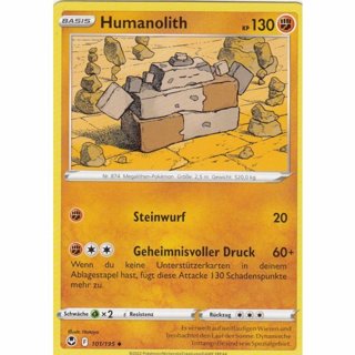 Tradingcard - Pokemon 2022 german Humanolith 101/195 