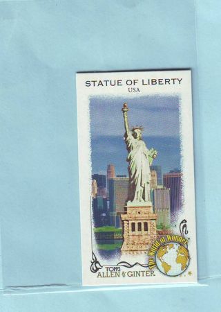 2023 Allen & Ginter Statue of Liberty THE WORLD OF WONDER MINI INSERT Baseball Card # WOW-44