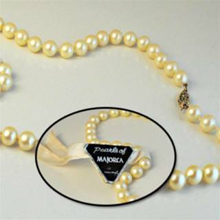 Majorca Pearl Necklace Hand Knotted 6, 7, 8mm Spain Natural White18, 20 or 30" NWT