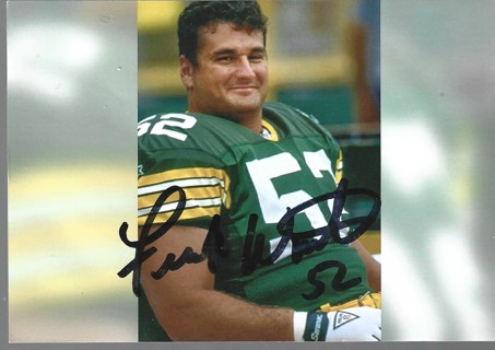 FRANK WINTERS PACKERS NFL AUTOGRAPHED 4X6 PHOTO