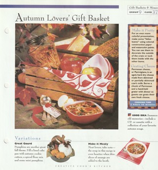 Making Gift Baskets and Mixes Leaflet: Autumn Lovers' Gift Basket