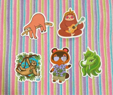 420 Animal Sloth Pony stickers