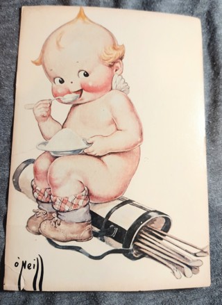 Vintage Kewpie Postcard - Unused