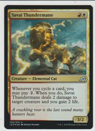 Magic the Gathering Ikoria U Savai Thundermane #205/274 Uncommon