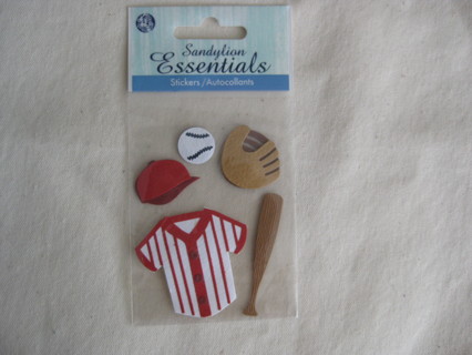 Stickers, baseball theme, card making, scrapbooking, NIP