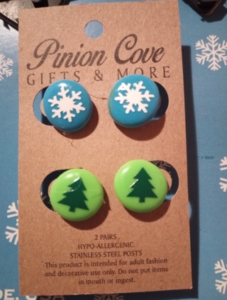 Earrings/studs/Christmas/, snowflake/trees-❤️❤️❤️❤️❤️❤️