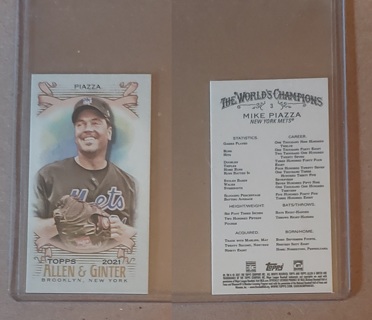 2021 Topps Allen & Ginter Mike Piazza Mini #3 - New York Mets