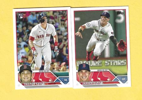 2023 Topps Triston Casas & Jarren Duran Red Sox Baseball Card