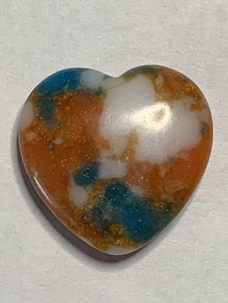 ❣HEART STONE~#30~MULTI-COLORED~HEART-SHAPED~FREE SHIPPING❣