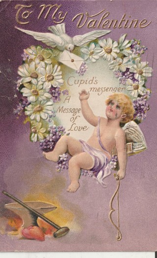 Vintage Used Postcard: (k): 1911 To My Valentine