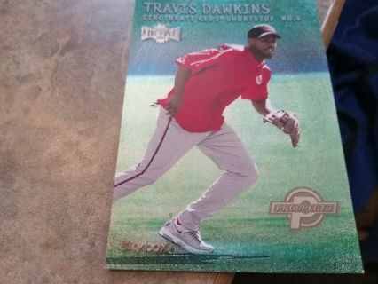 2000 FLEER METAL TRAVIS DAWKINS CINCINNATI REDS BASEBALL CARD# 218