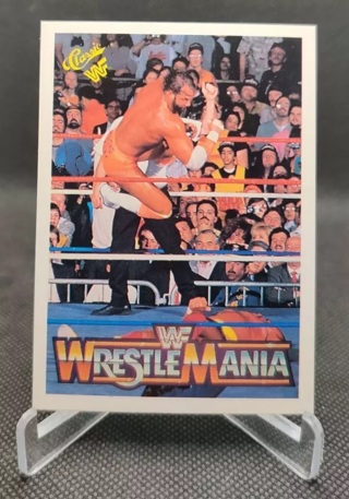 1990 Classic WWF The History of Wrestlemania #99 Hulk Hogan / Randy Savage card