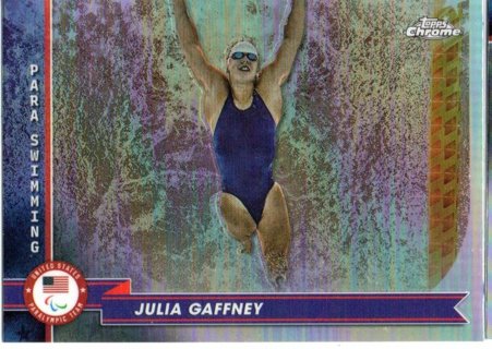 2024 Topps Chrome Olympics Julia Gaffney Refractor #123