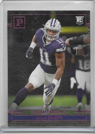 Micah Parsons 2021 Chronicles Panini Pink #PA35