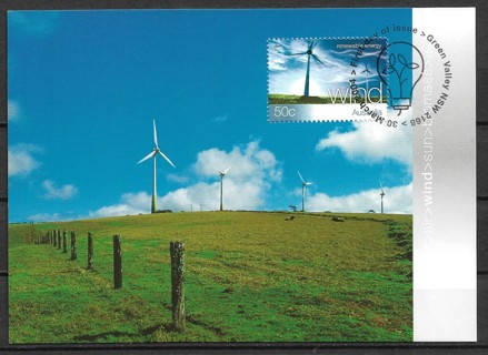 2004 Australia Sc2227 Renewable Energy: Wind maxi card