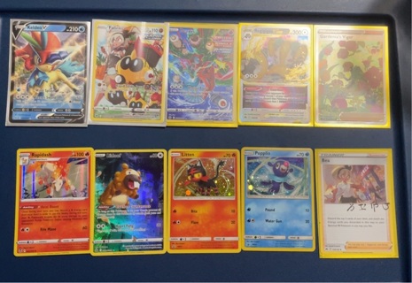 Lot of 10 Pokémon cards v v star  ex holo full art