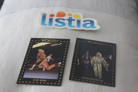 (2) 1991 WCW Ric Flair Championship Marketing Wrestling Cards WWF WWE NWA Conrad Thompson