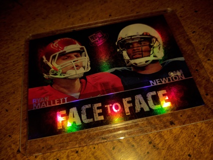 2011 press pass insert Face to Face, Cam Newton and Ryan mallett rookie