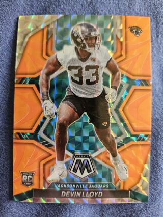 2022 Panini Mosaic Reactive Orange Rookie Devin Lloyd