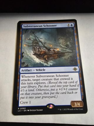 Magic the gathering mtg Subterranean Schooner rare card Lost Caverns of Ixalan