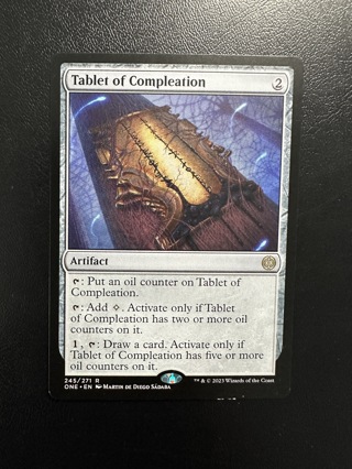 Tablet of Compleation MTG Phyrexia All Will Be One Rare Card