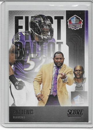 Ray Lewis 2022 Score First Ballot #FB-RL