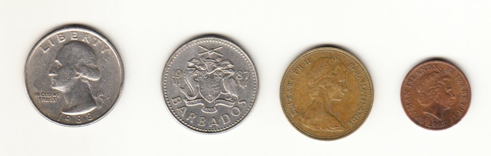 3 coins from Barbados